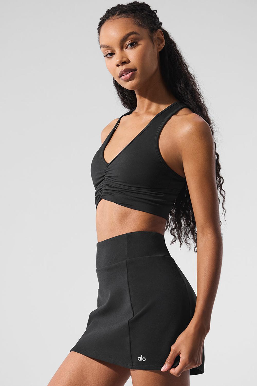Black Women Alo Yoga Wild Thing Bra | Australia  59401-CDML