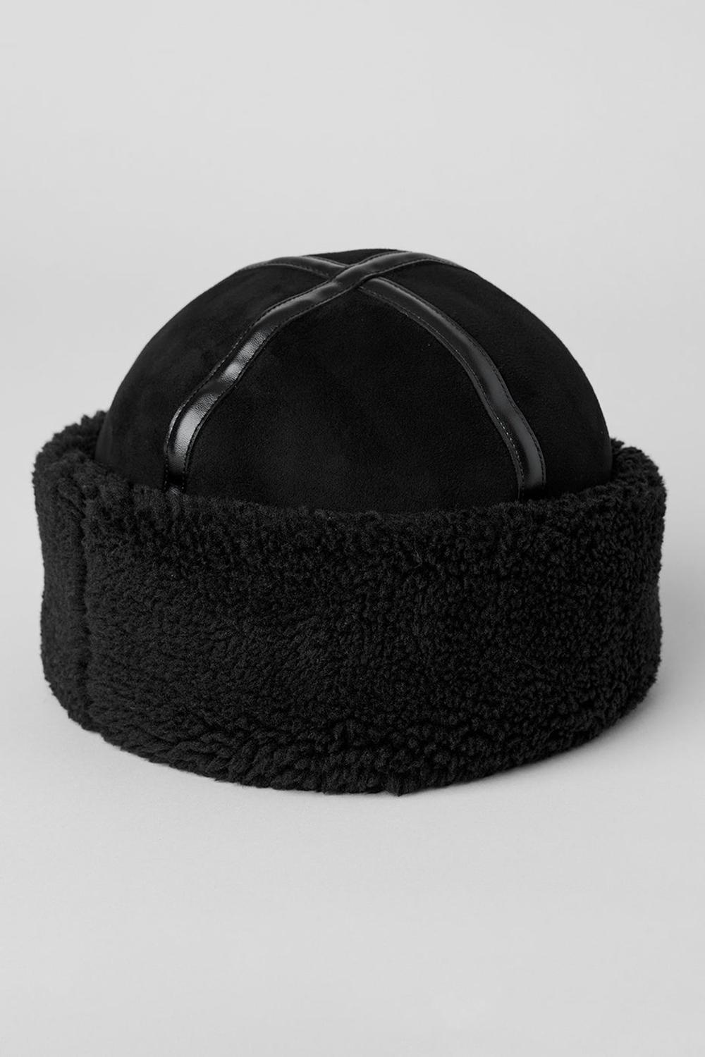 Black Women Alo Yoga Winterfun Zhivago Hat | Australia  49706-OIFA