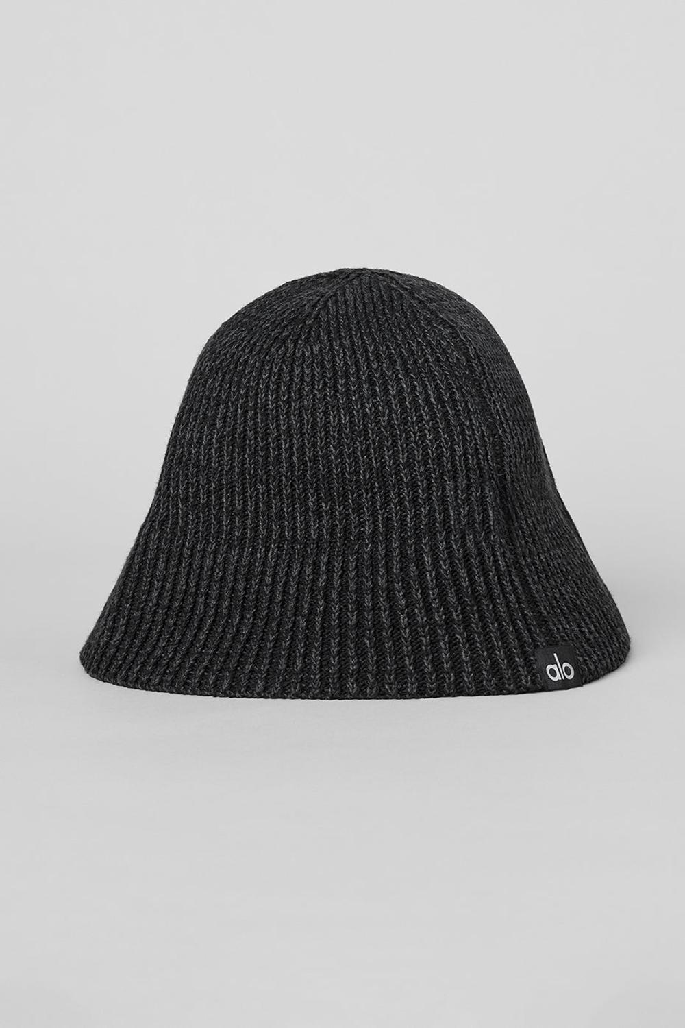 Black / Anthracite Men Alo Yoga Denim Knit Cloche | Australia  25813-LXPC