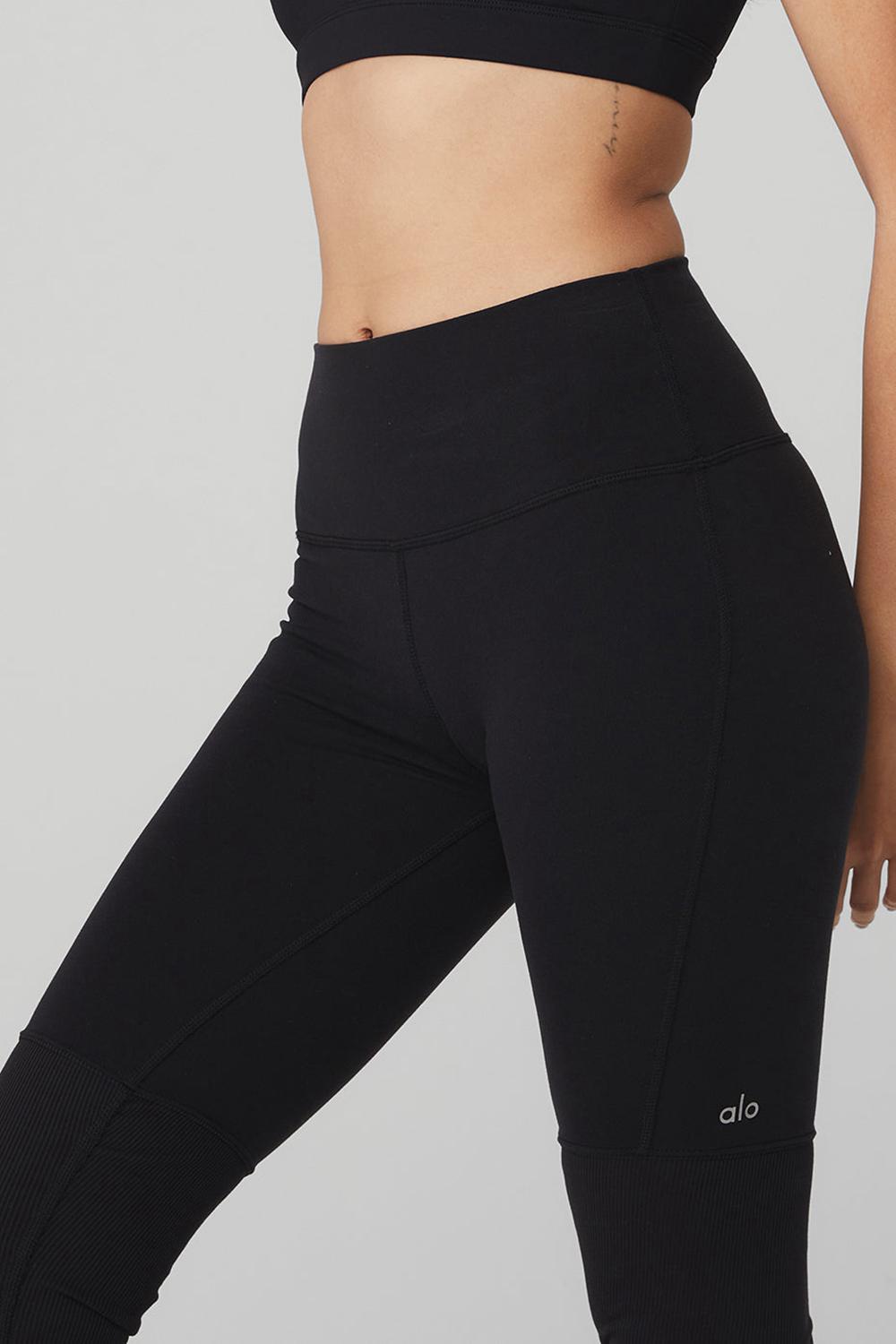 Black / Black Women Alo Yoga High-Waist Goddesss Legging | Australia  05827-UTEQ