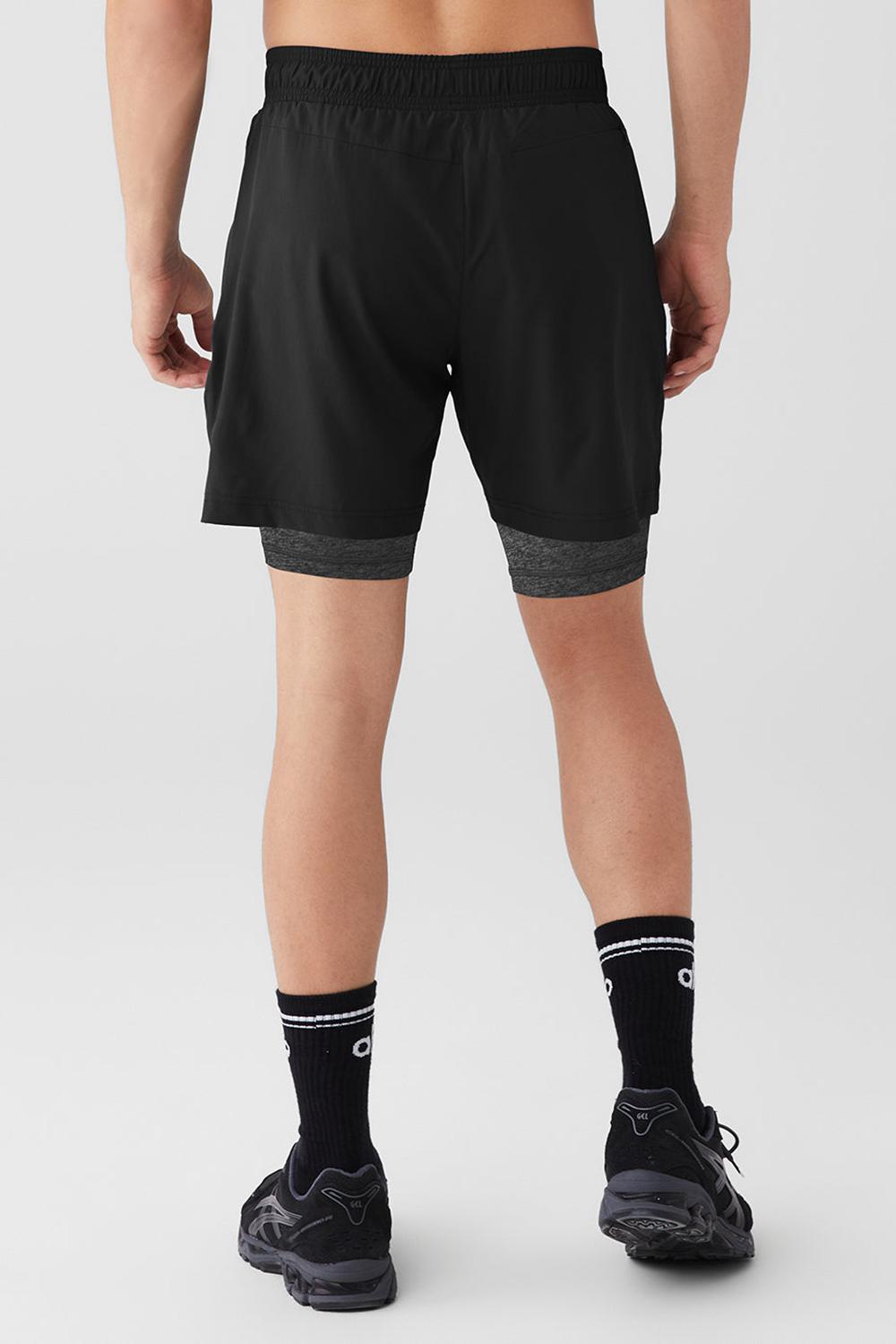 Black / Dark Grey Marl Men Alo Yoga 7