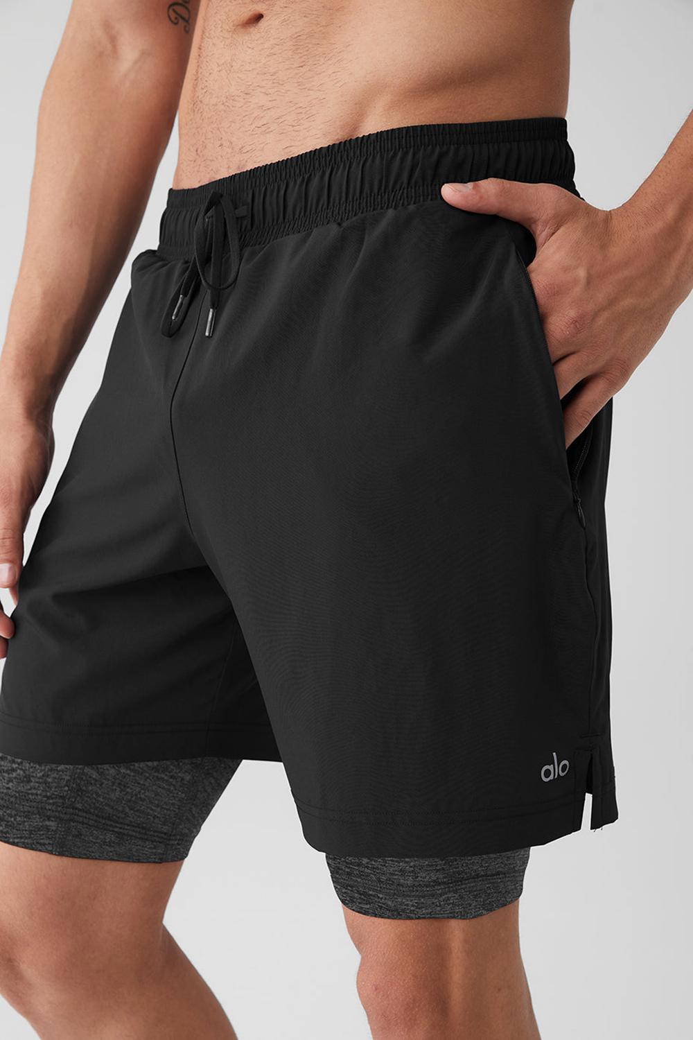 Black / Dark Grey Marl Men Alo Yoga 7