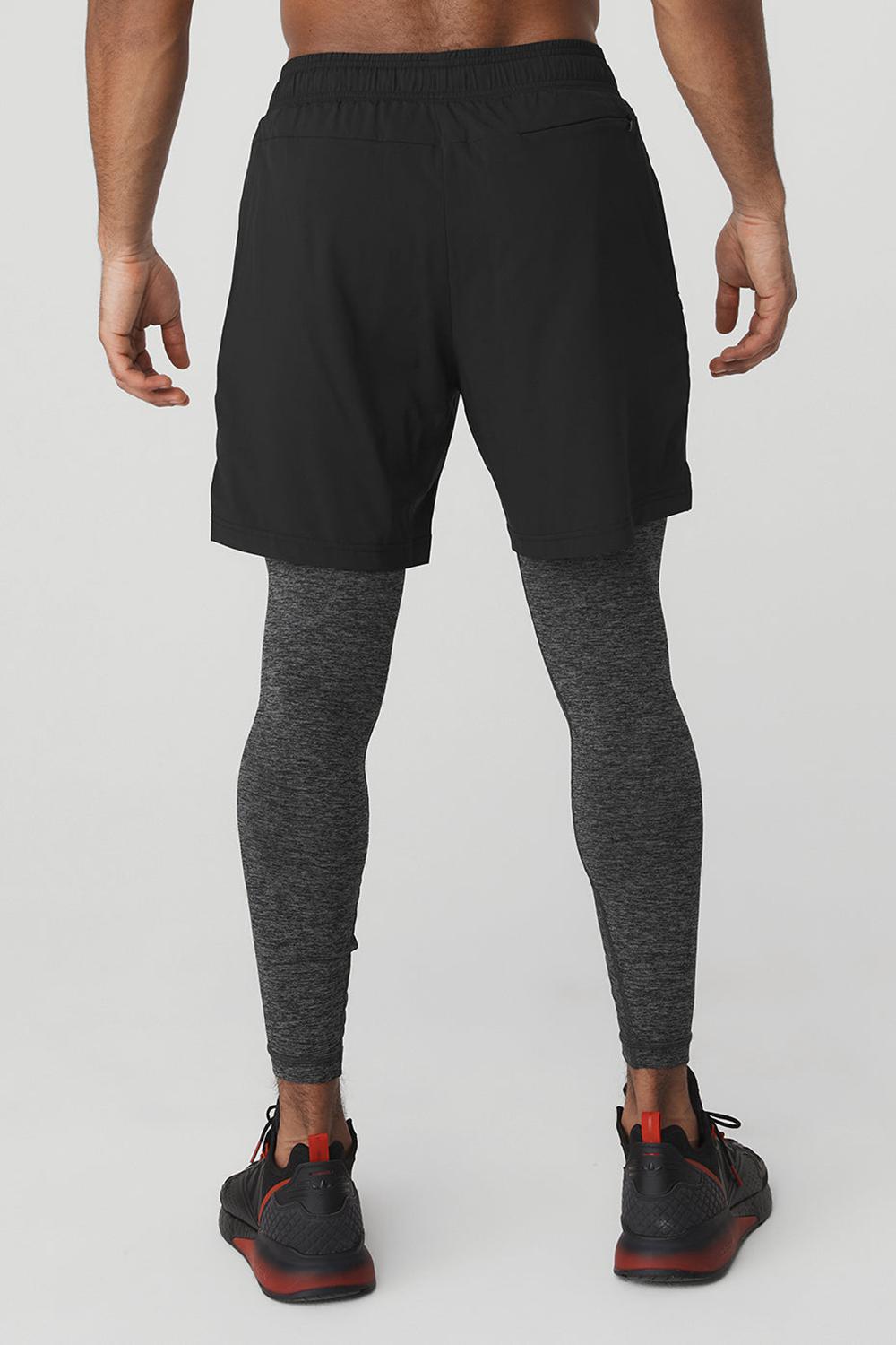 Black / Dark Grey Marl Men Alo Yoga Stability 2 In 1 | Australia  &s Pant | Australia  48702-ONVZ