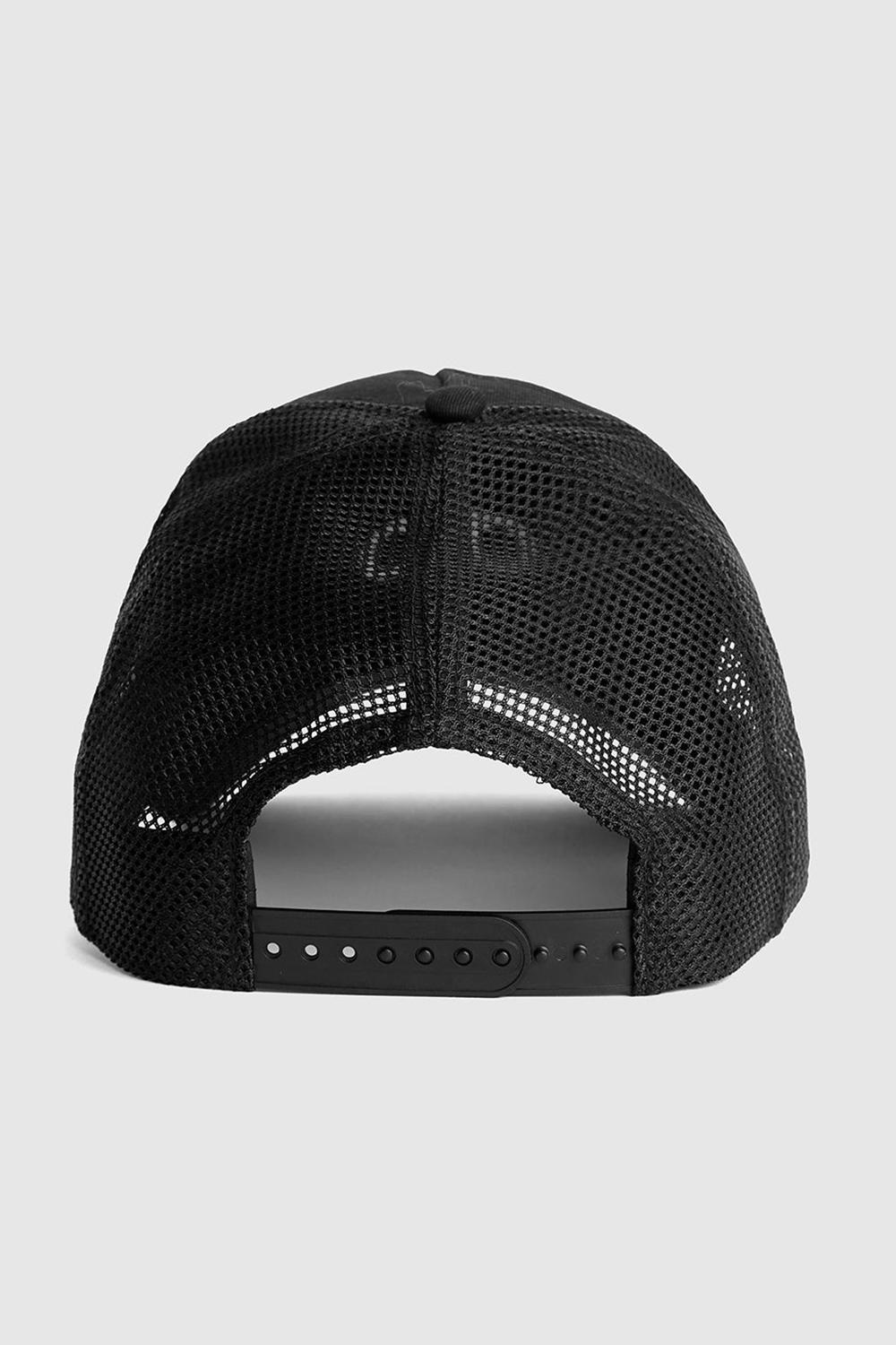 Black / White Women Alo Yoga District Trucker Hat | Australia  58109-VODS