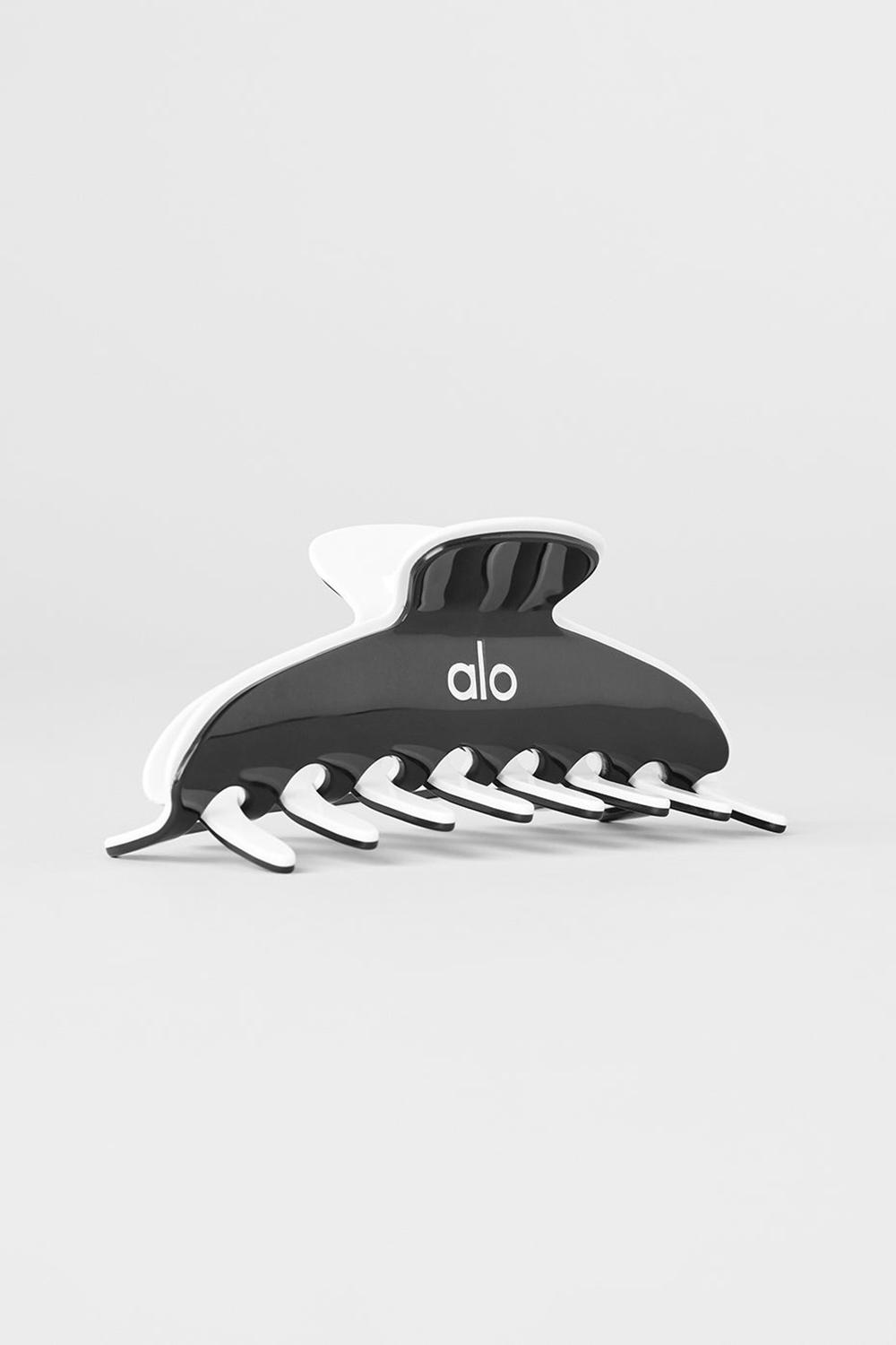 Black / White Women Alo Yoga Outline Claw Clip Hair Claw | Australia  19250-XWPN