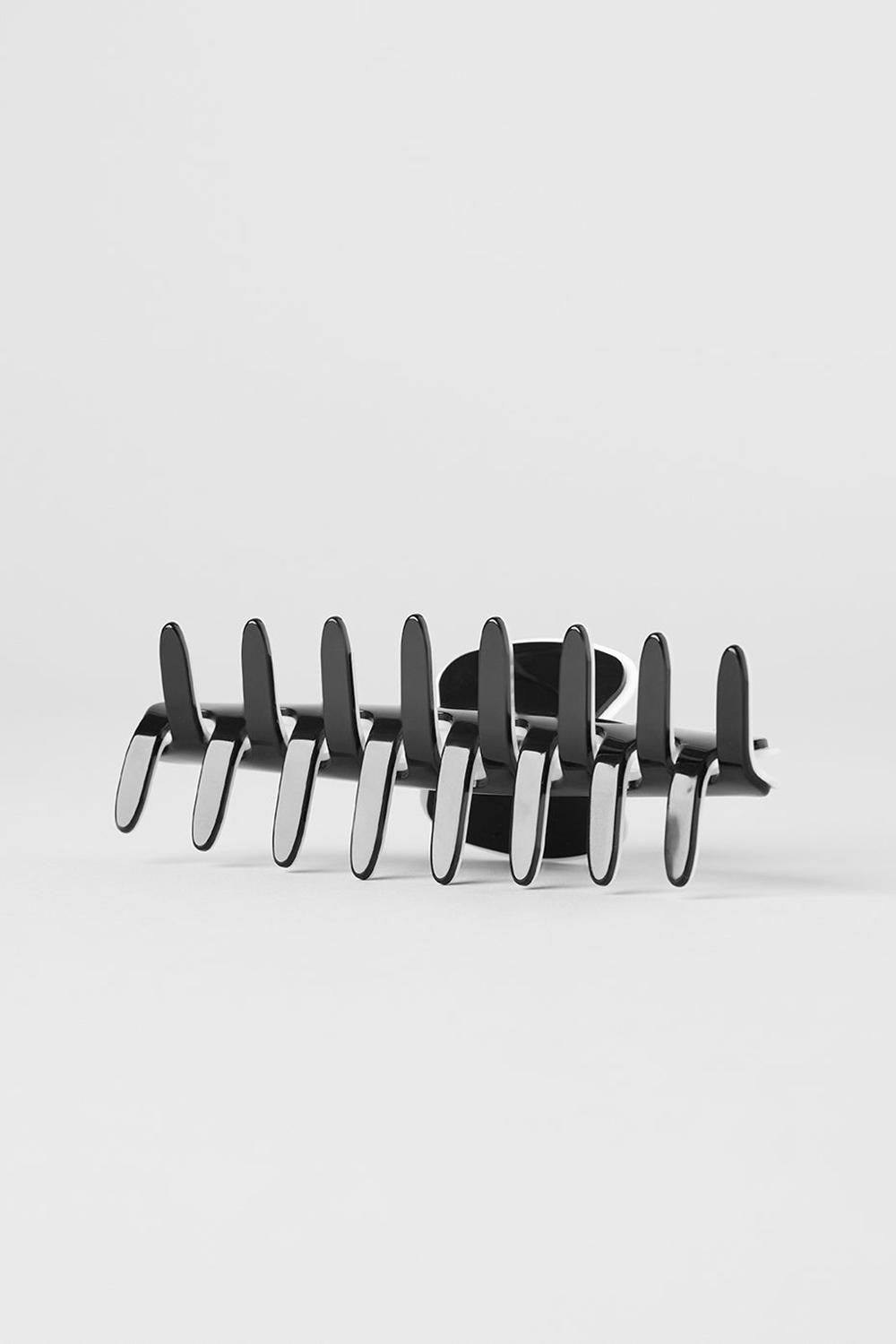 Black / White Women Alo Yoga Outline Claw Clip Hair Claw | Australia  19250-XWPN