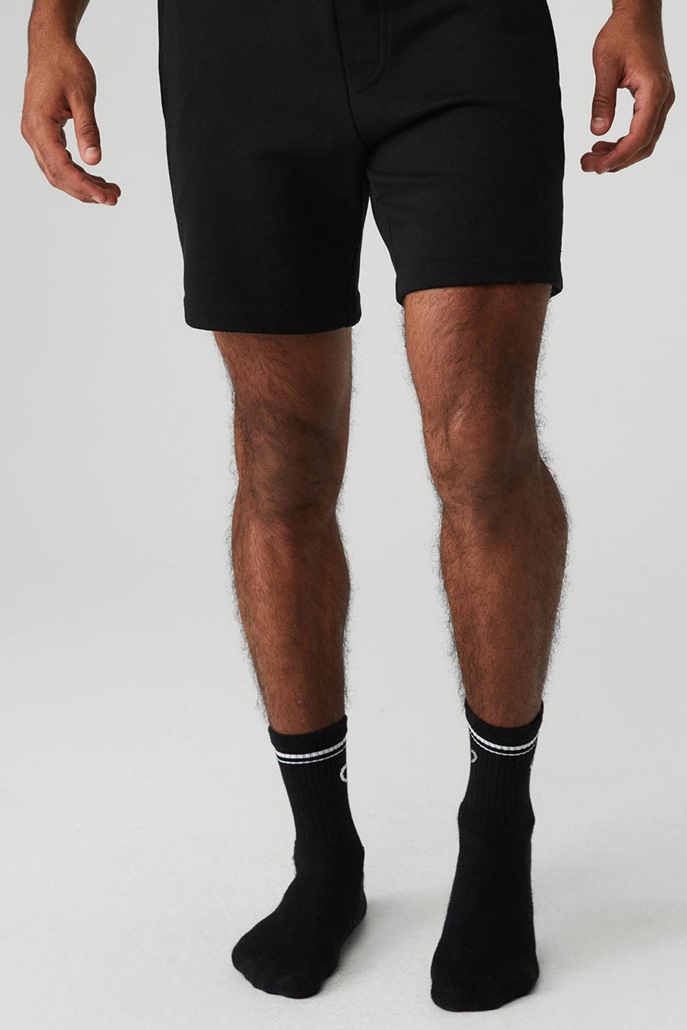Black / White Women Alo Yoga Unisex Half-Crew Throwback Sock | Australia  57124-BIFK