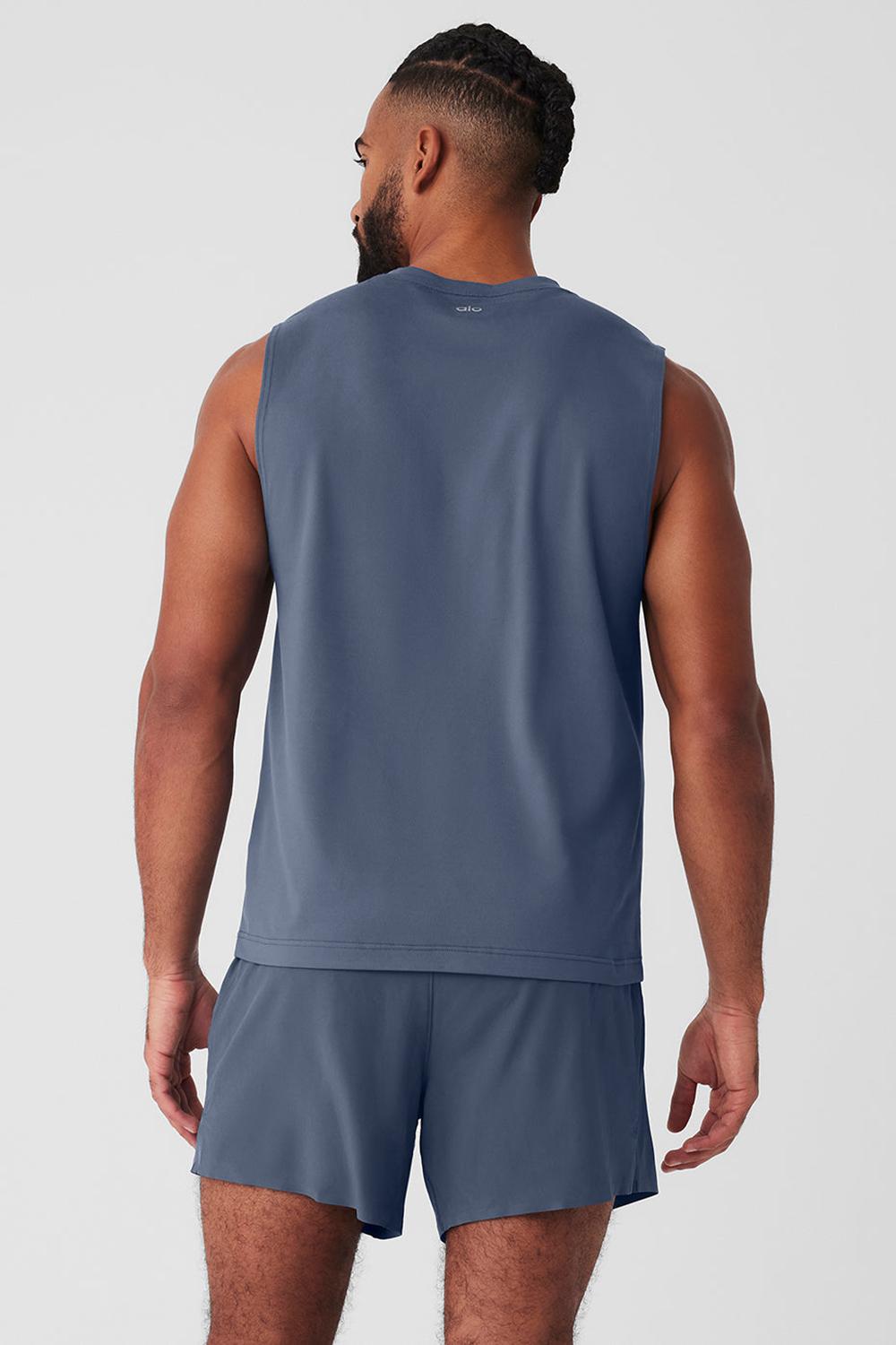 Bluestone Men Alo Yoga Conquer Muscle Tank | Australia  25409-HLPZ