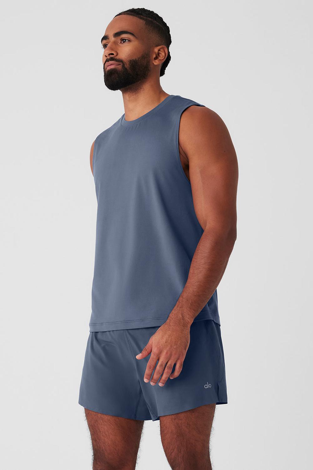 Bluestone Men Alo Yoga Conquer Muscle Tank | Australia  25409-HLPZ