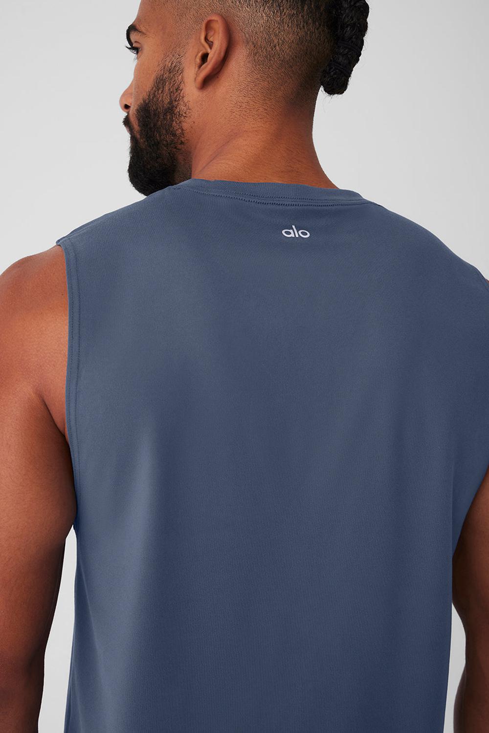 Bluestone Men Alo Yoga Conquer Muscle Tank | Australia  25409-HLPZ