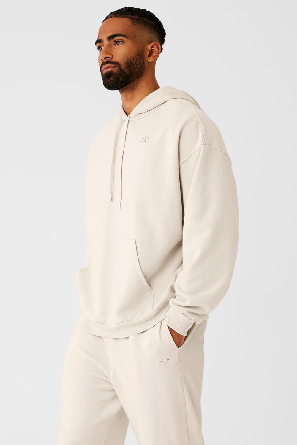 Bone Men Alo Yoga Accolade Hoodie | Australia  59384-UFND