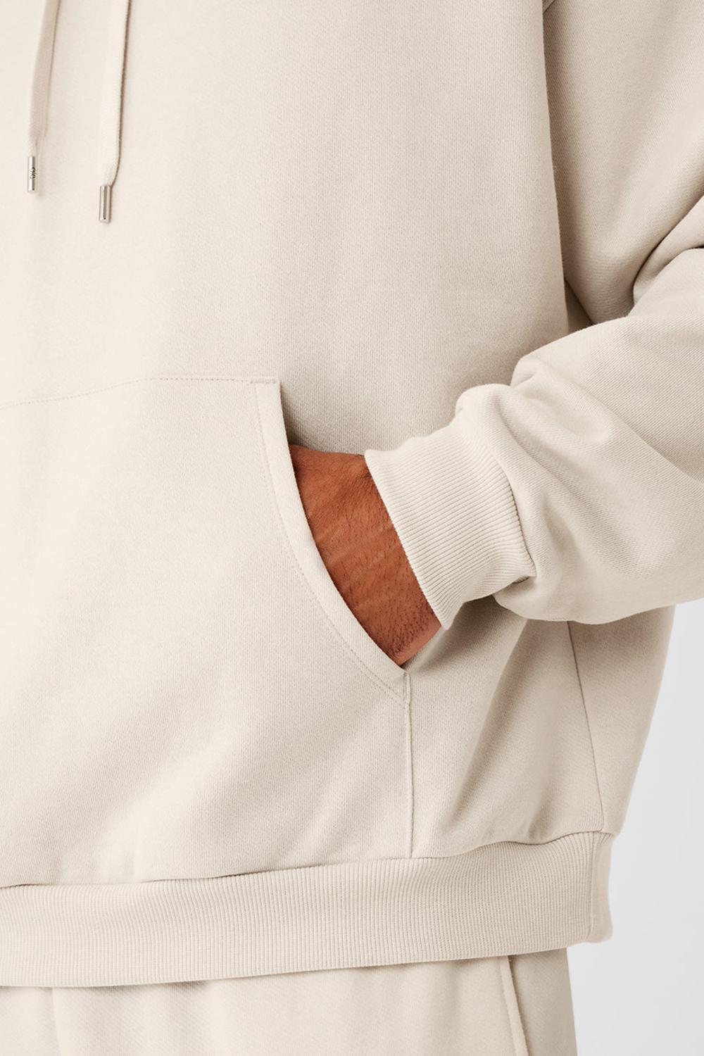 Bone Men Alo Yoga Accolade Hoodie | Australia  59384-UFND
