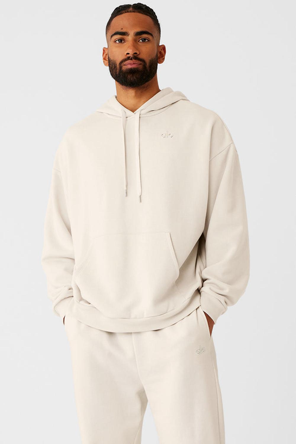 Bone Men Alo Yoga Accolade Hoodie | Australia  59384-UFND