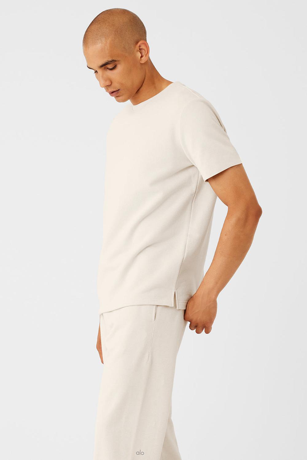 Bone Men Alo Yoga Chill Short Sleeve | Australia  16538-LOWU