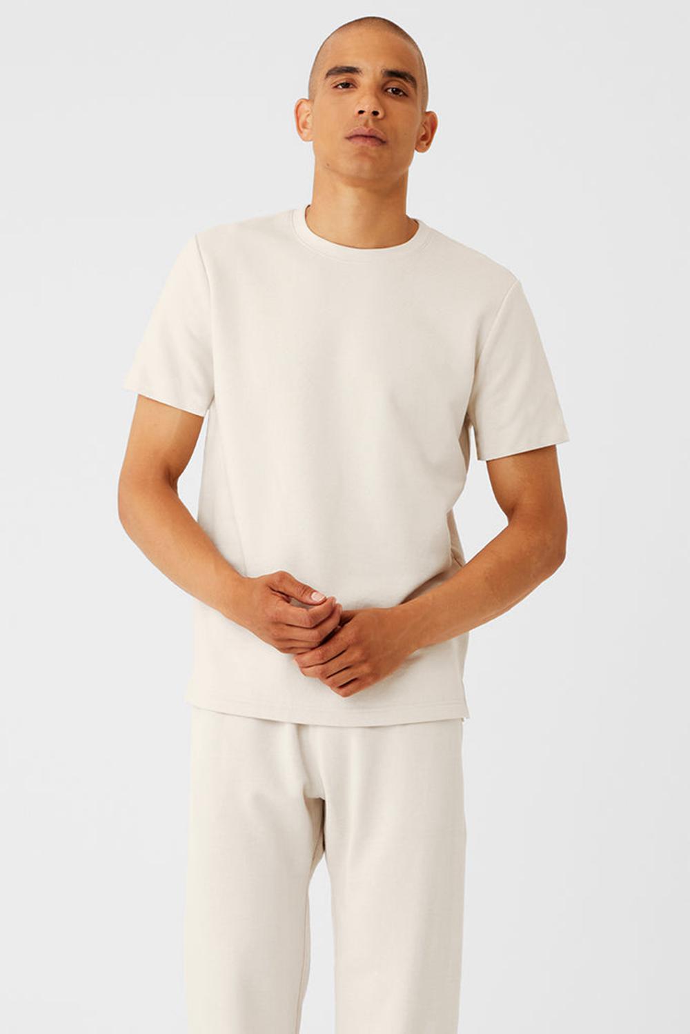 Bone Men Alo Yoga Chill Short Sleeve | Australia  16538-LOWU