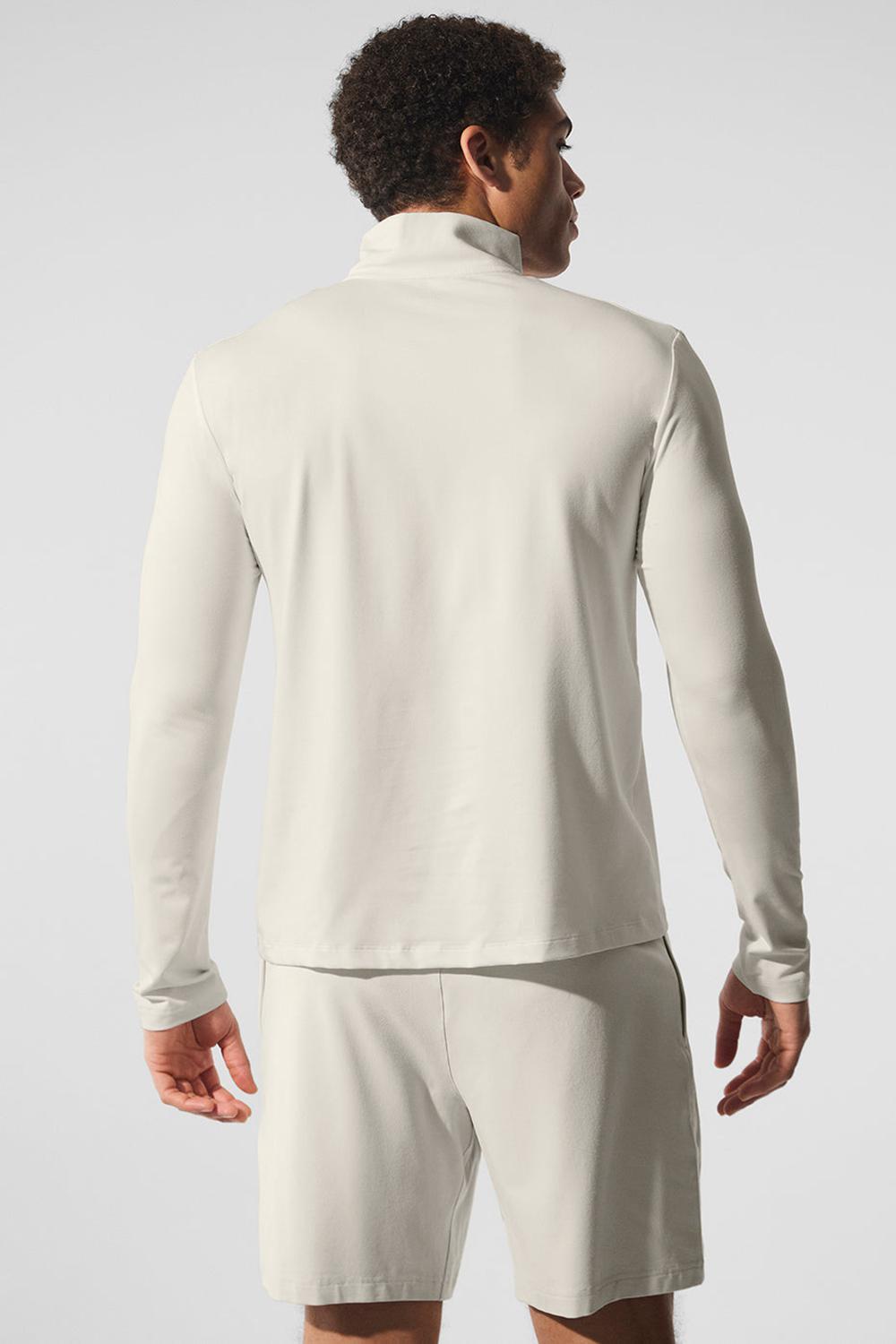 Bone Men Alo Yoga Conquer 1/4 Zip Reform Long Sleeve | Australia  36980-PNFM