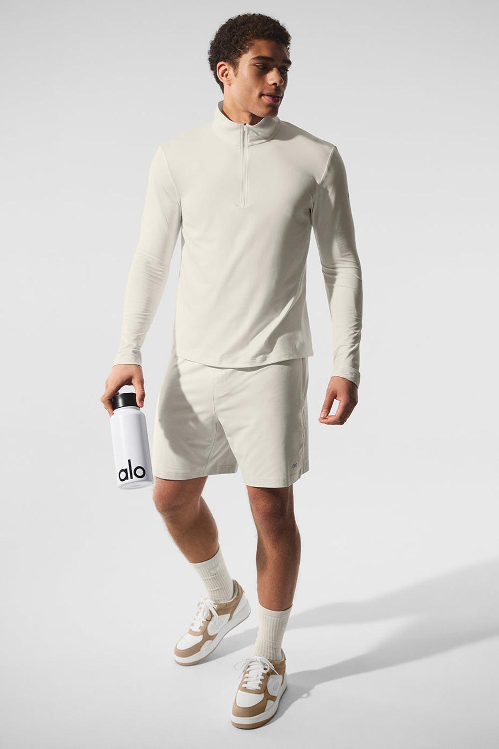 Bone Men Alo Yoga Conquer 1/4 Zip Reform Long Sleeve | Australia  36980-PNFM