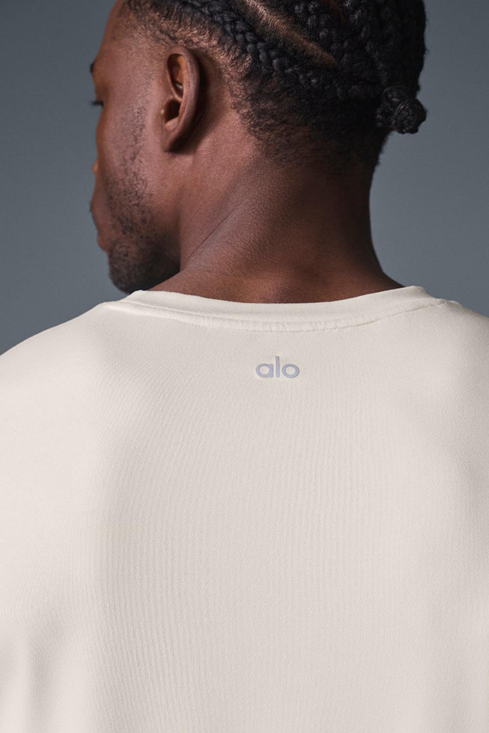 Bone Men Alo Yoga Conquer Reform Crewneck Short Sleeve | Australia  43918-XDGK