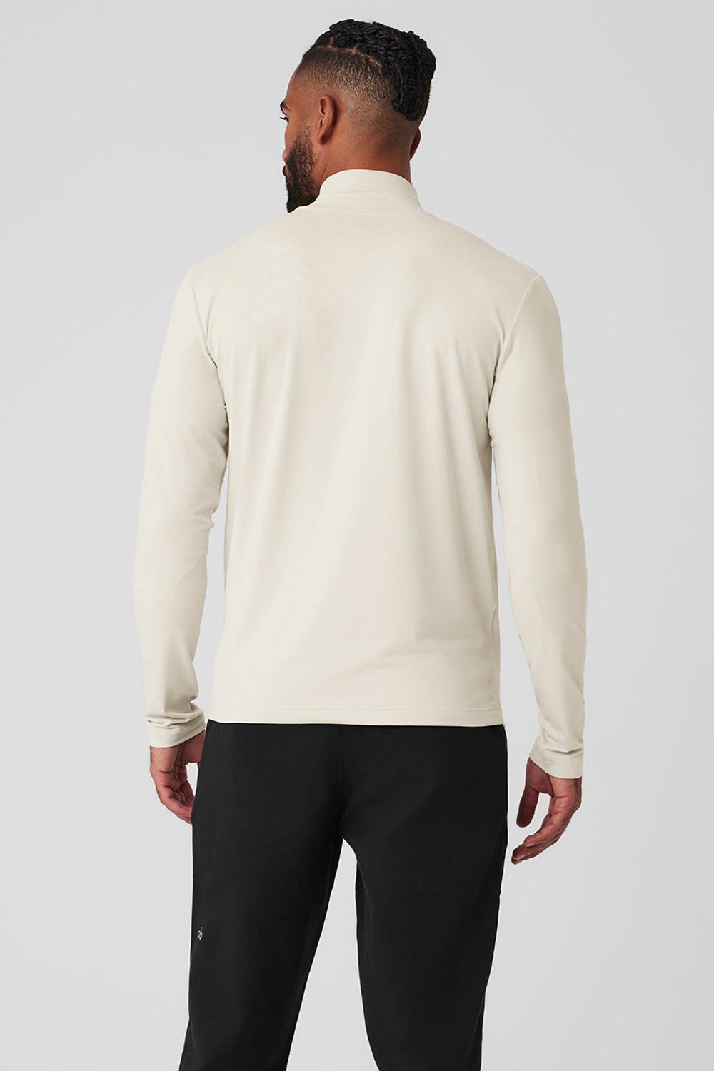 Bone Men Alo Yoga Conquer Reform Mock Neck Long Sleeve | Australia  01249-VOJK