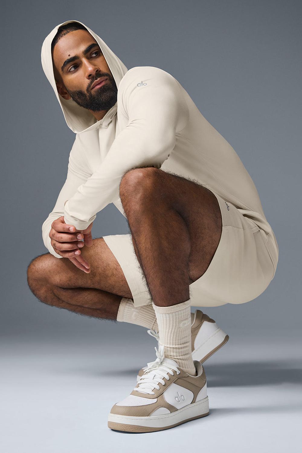 Bone Men Alo Yoga Conquer Reform With Hood Long Sleeve | Australia  54021-QPLV
