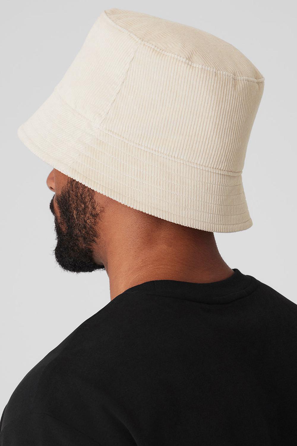 Bone Men Alo Yoga Corduroy Neighborhood Bucket Hat | Australia  14527-ONBP