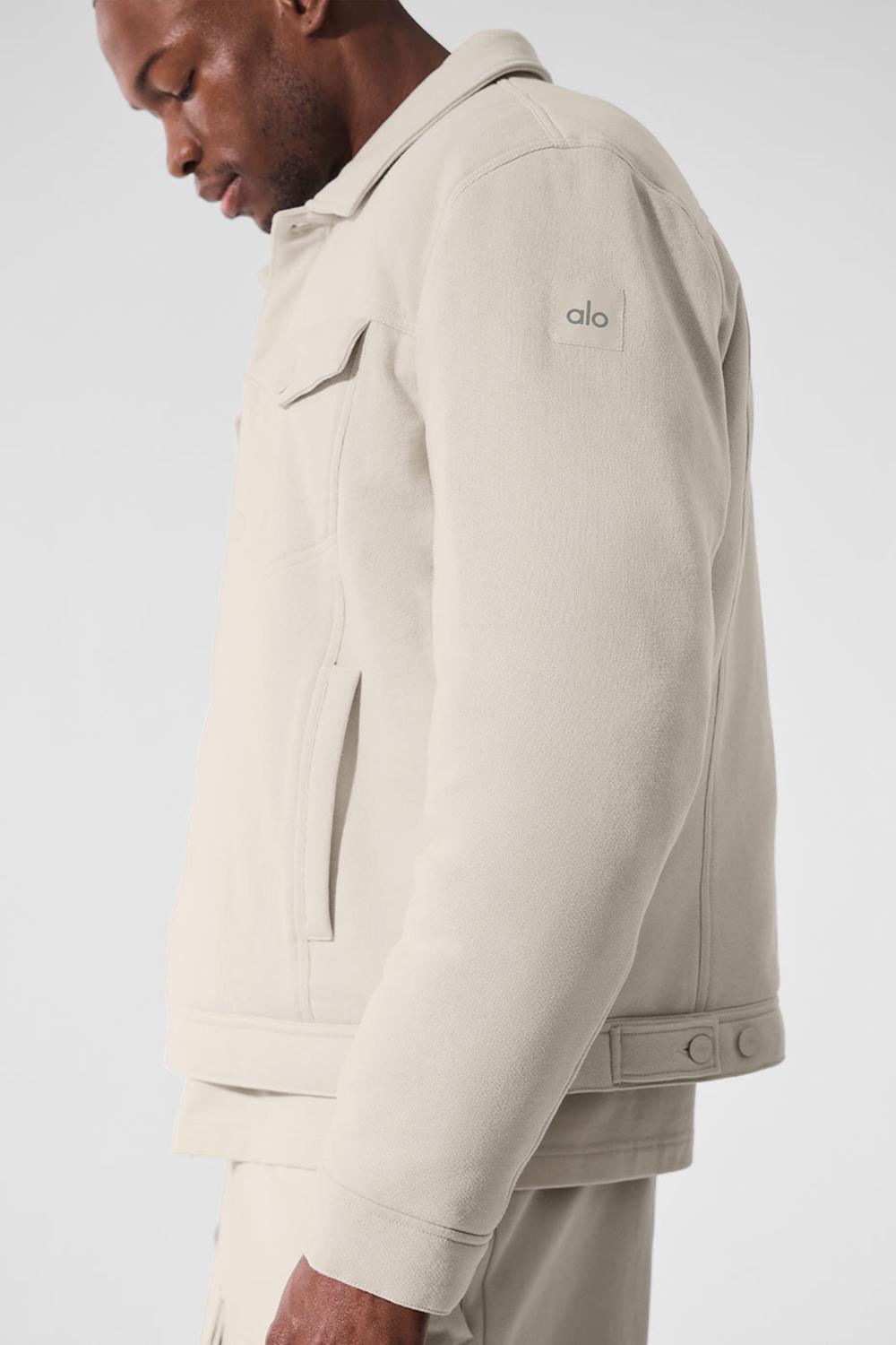 Bone Men Alo Yoga Ease Trucker Jacket | Australia  95648-KFLT