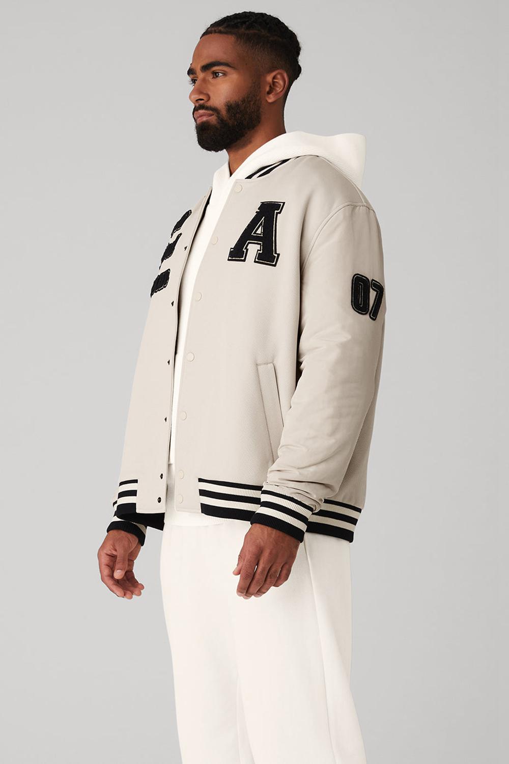 Bone Men Alo Yoga G.O.A.T Jacket | Australia  21038-LGXP
