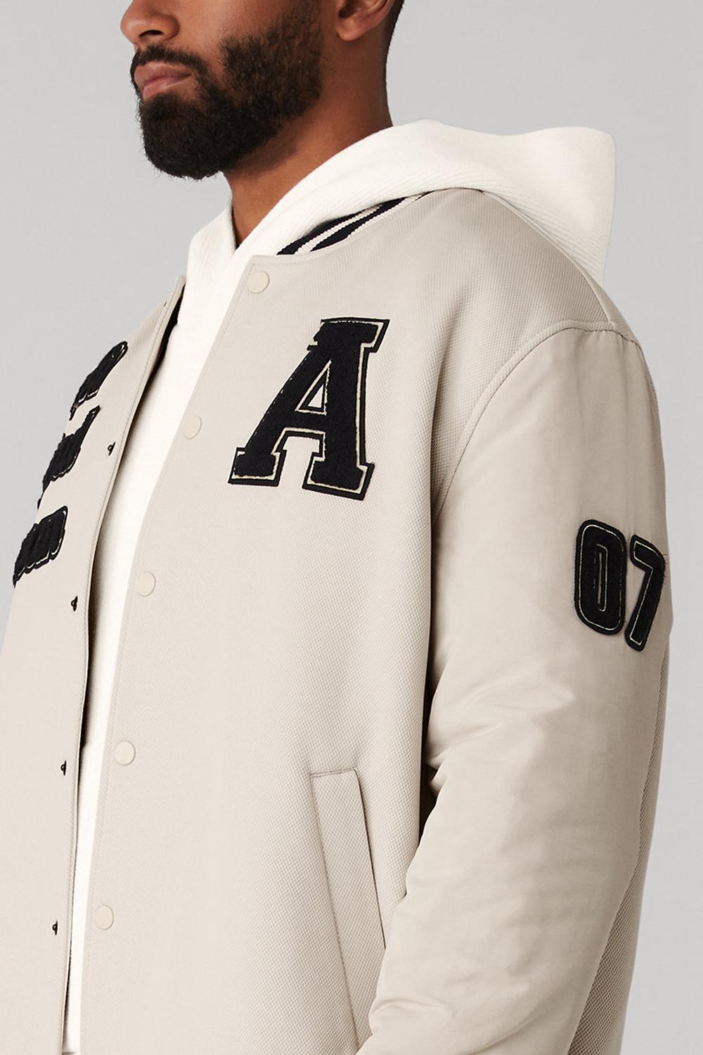 Bone Men Alo Yoga G.O.A.T Jacket | Australia  21038-LGXP