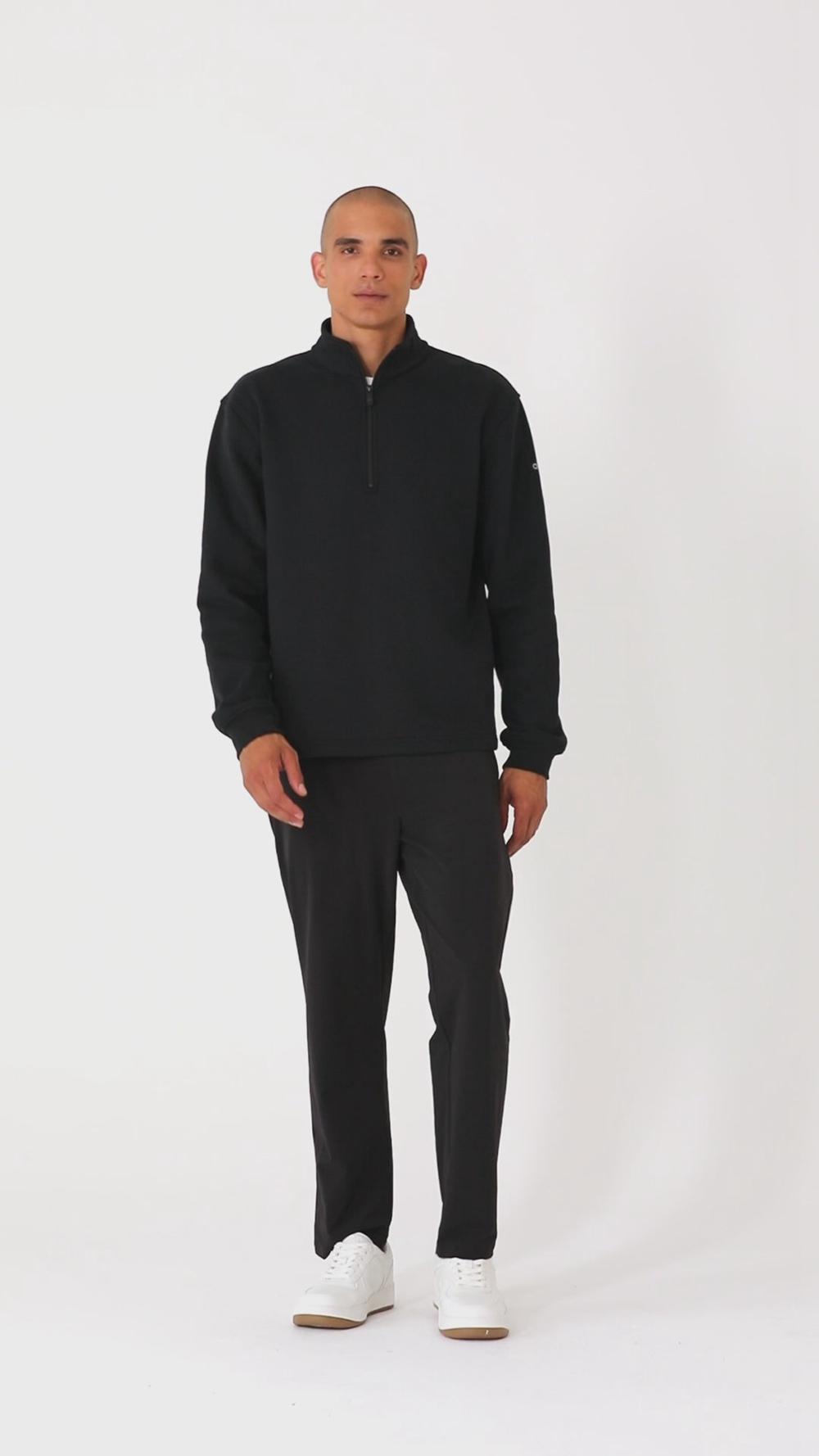 Bone Men Alo Yoga Renown Heavy Weight 1/4 Zip Hoodie | Australia  65079-XEWH