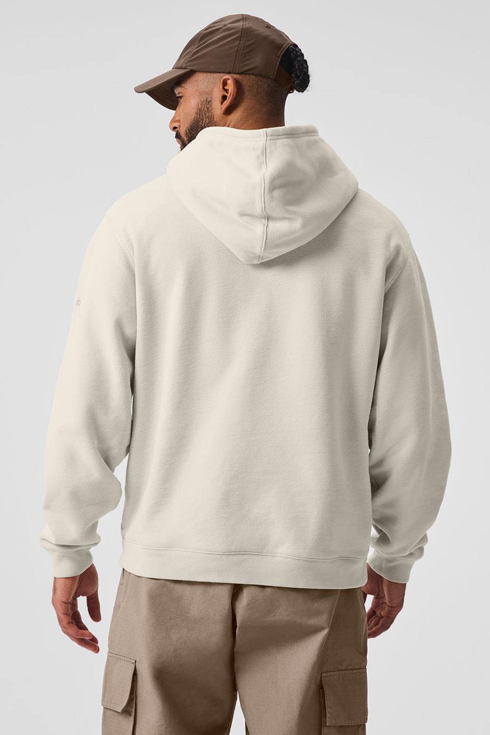 Bone Men Alo Yoga Renown Heavy Weight Hoodie | Australia  37206-GPVJ