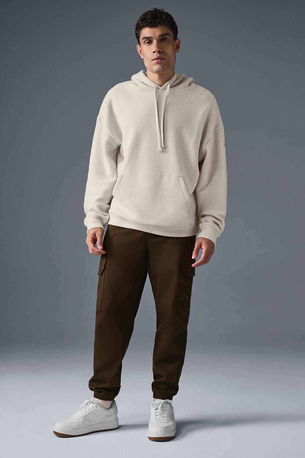 Bone Men Alo Yoga Triumph Restore Hoodie | Australia  58427-IQVY