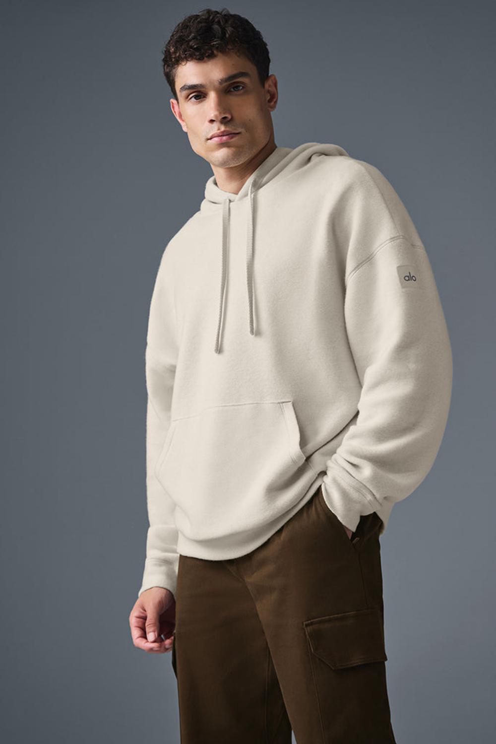 Bone Men Alo Yoga Triumph Restore Hoodie | Australia  58427-IQVY