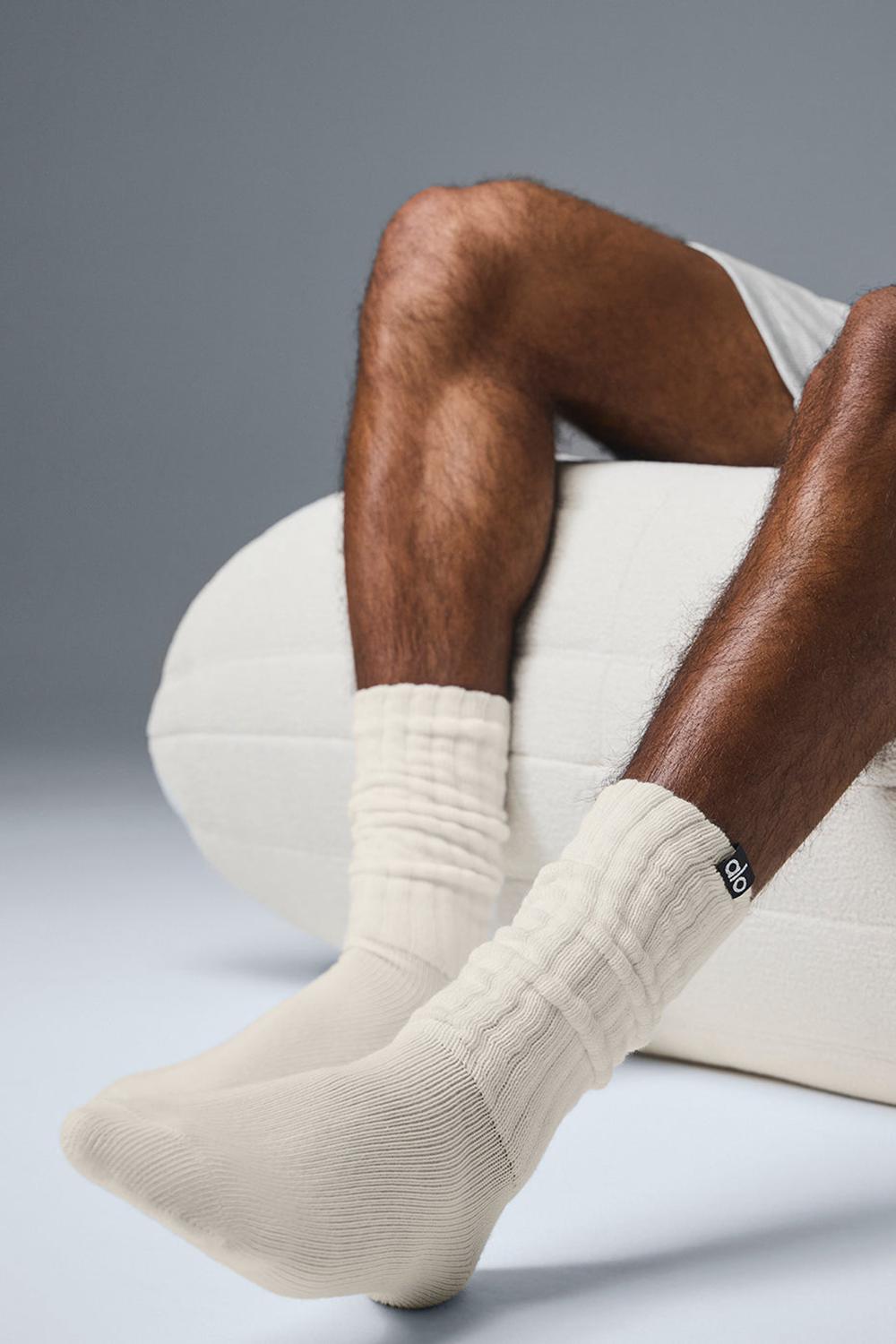 Bone Men Alo Yoga Unisex Scrunch Sock | Australia  41283-PJFC