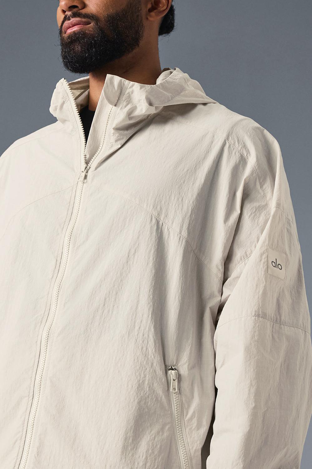 Bone Men Alo Yoga Vantage Nylon Ripstop Track Jacket | Australia  79320-ETUK