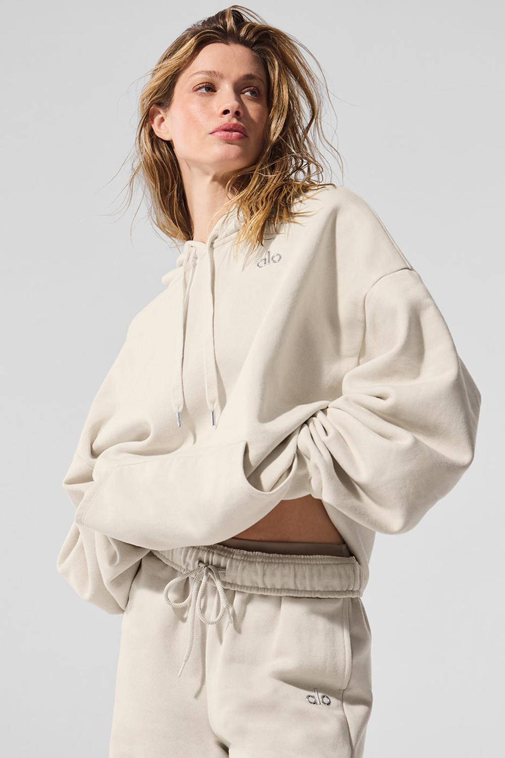Bone Women Alo Yoga Accolade Hoodie | Australia  39085-BEUQ