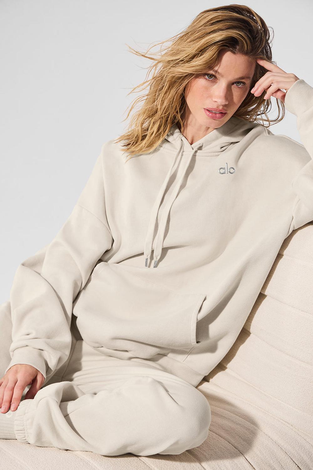 Bone Women Alo Yoga Accolade Hoodie | Australia  39085-BEUQ