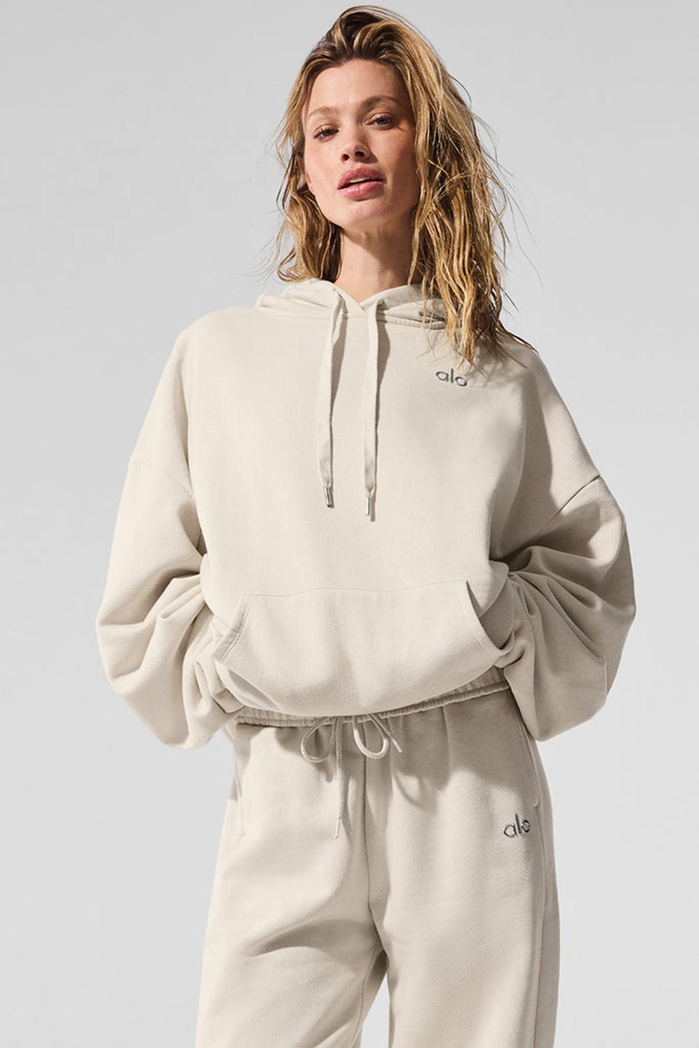 Bone Women Alo Yoga Accolade Hoodie | Australia  39085-BEUQ