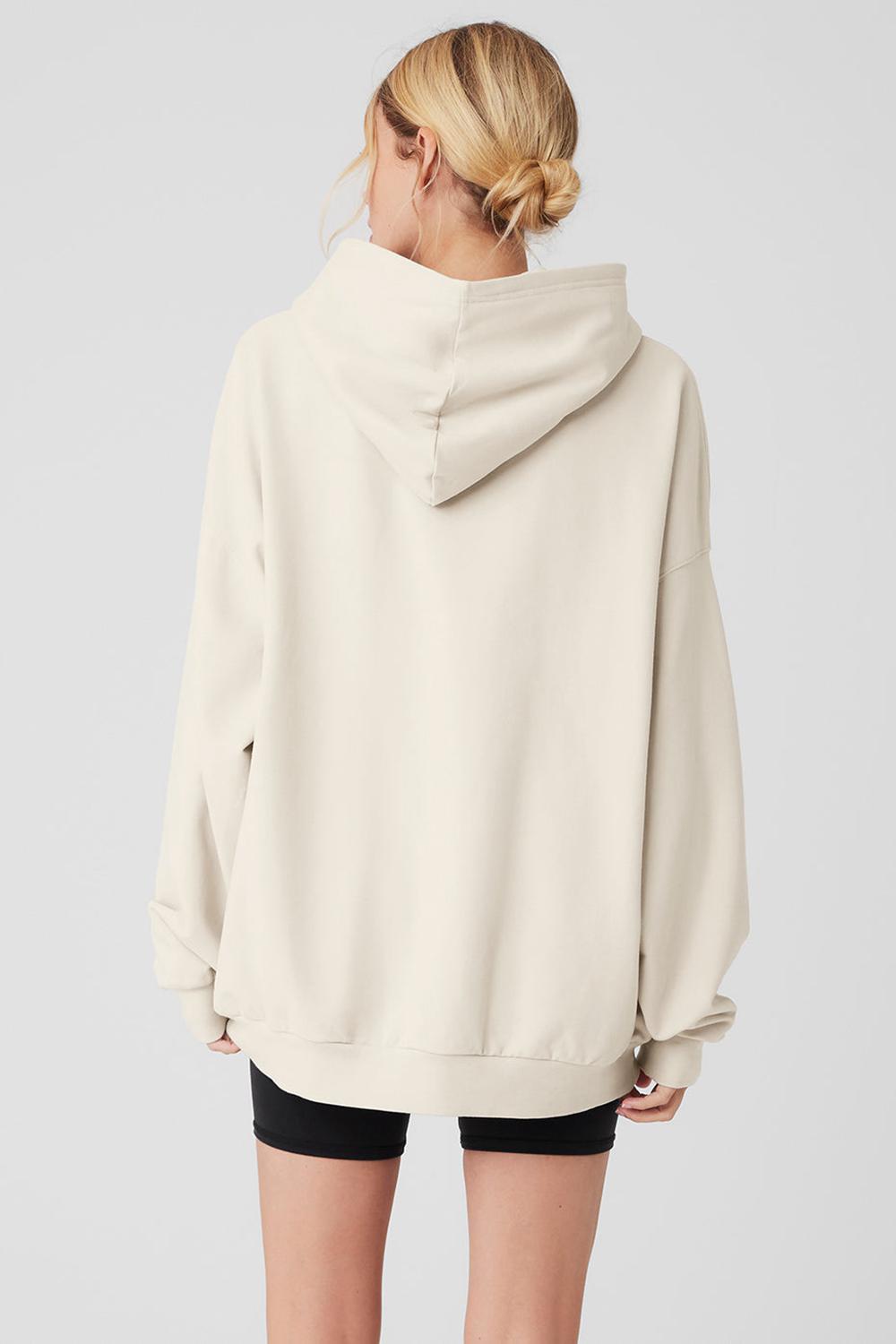 Bone Women Alo Yoga Double Take Hoodie | Australia  65841-OUTP