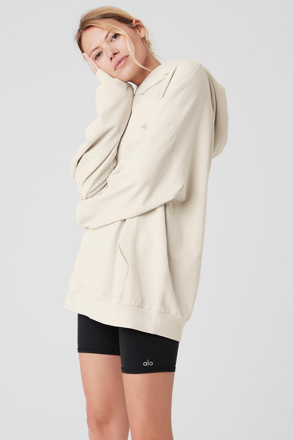 Bone Women Alo Yoga Double Take Hoodie | Australia  65841-OUTP