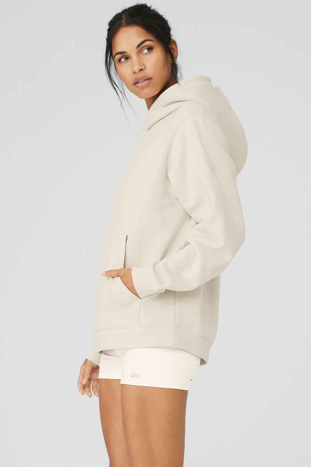 Bone Women Alo Yoga Renown Heavy Weight Hoodie | Australia  72356-UCYO