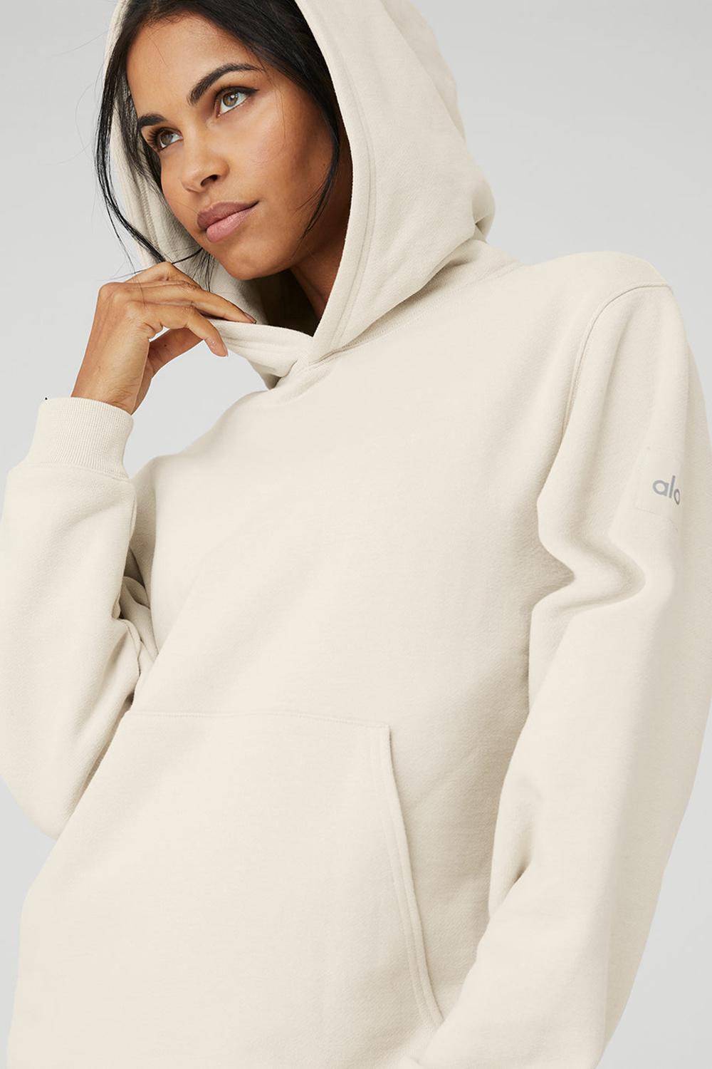 Bone Women Alo Yoga Renown Heavy Weight Hoodie | Australia  72356-UCYO