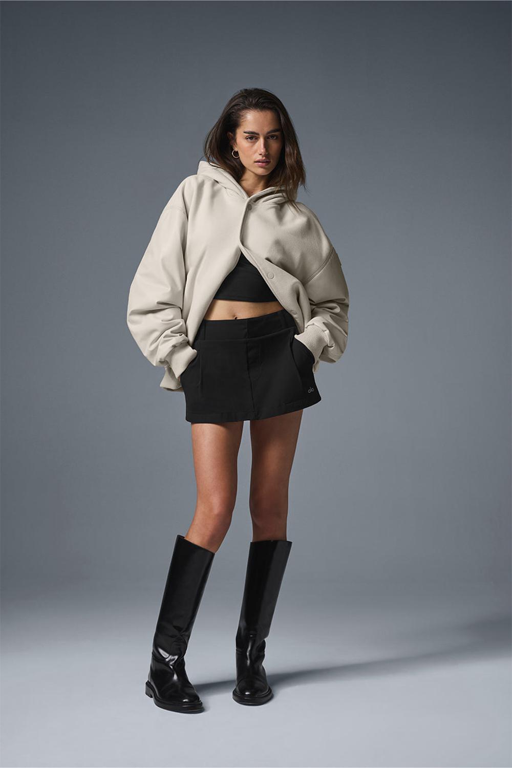 Bone Women Alo Yoga Select Hooded Bomber Jacket | Australia  36549-PMNL