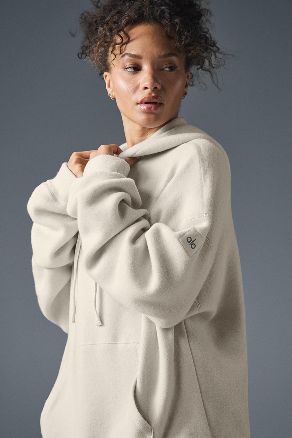 Bone Women Alo Yoga Triumph Restore Hoodie | Australia  81957-GWHA