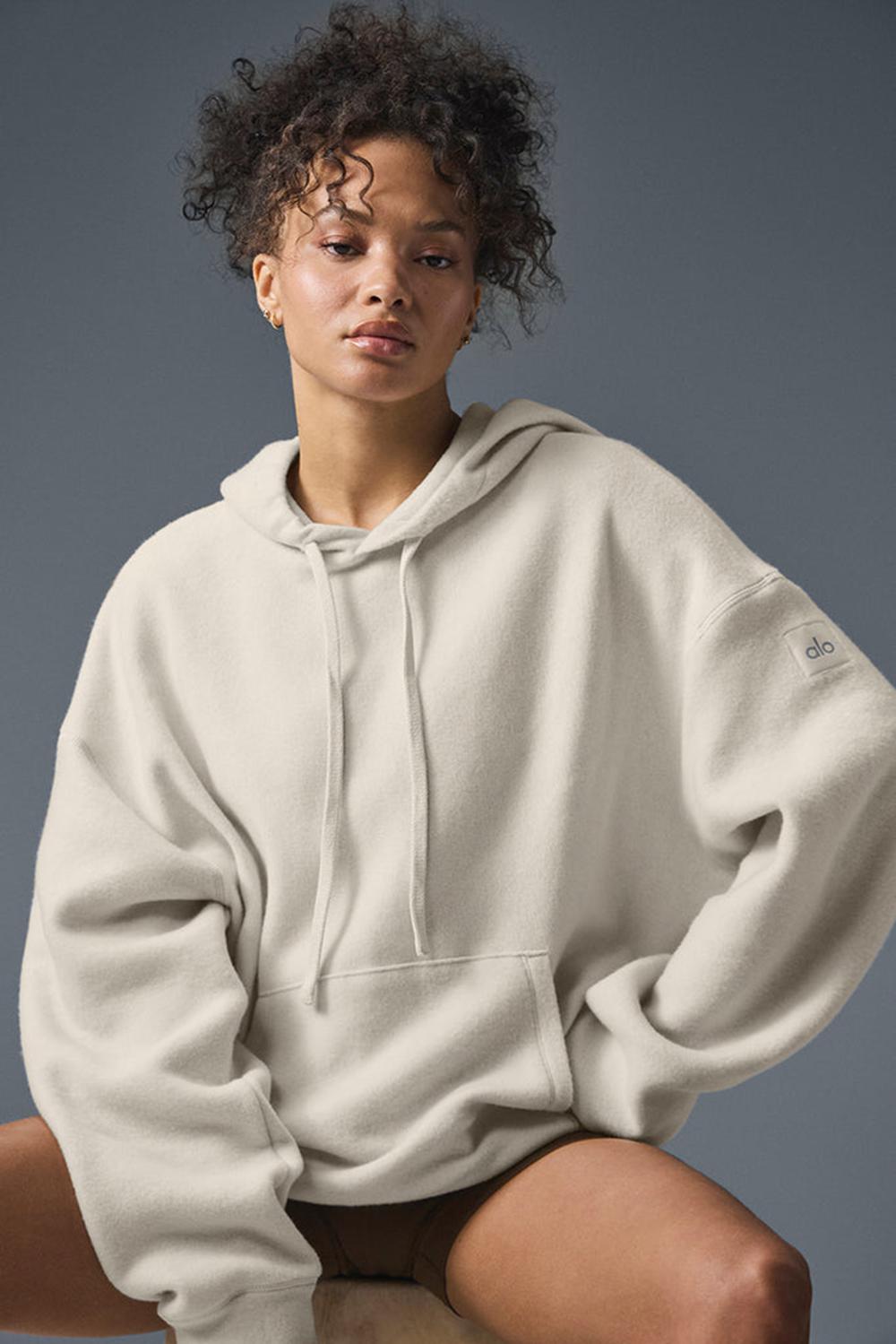 Bone Women Alo Yoga Triumph Restore Hoodie | Australia  81957-GWHA