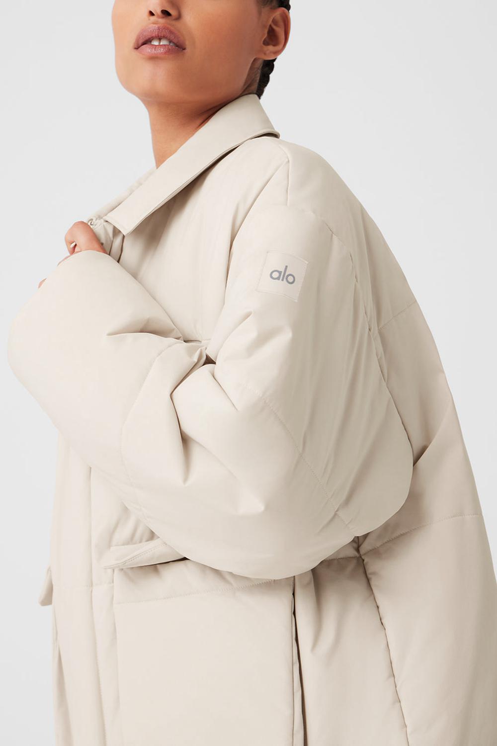 Bone Women Alo Yoga Voyage Utility Cargo Jacket | Australia  86219-GPAZ
