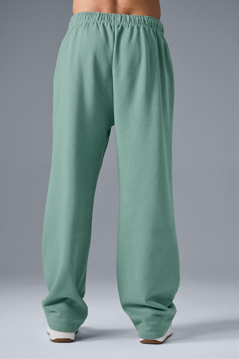 Botanical Green Men Alo Yoga Accolade Straight Leg Sweatpant | Australia  72134-NZCX