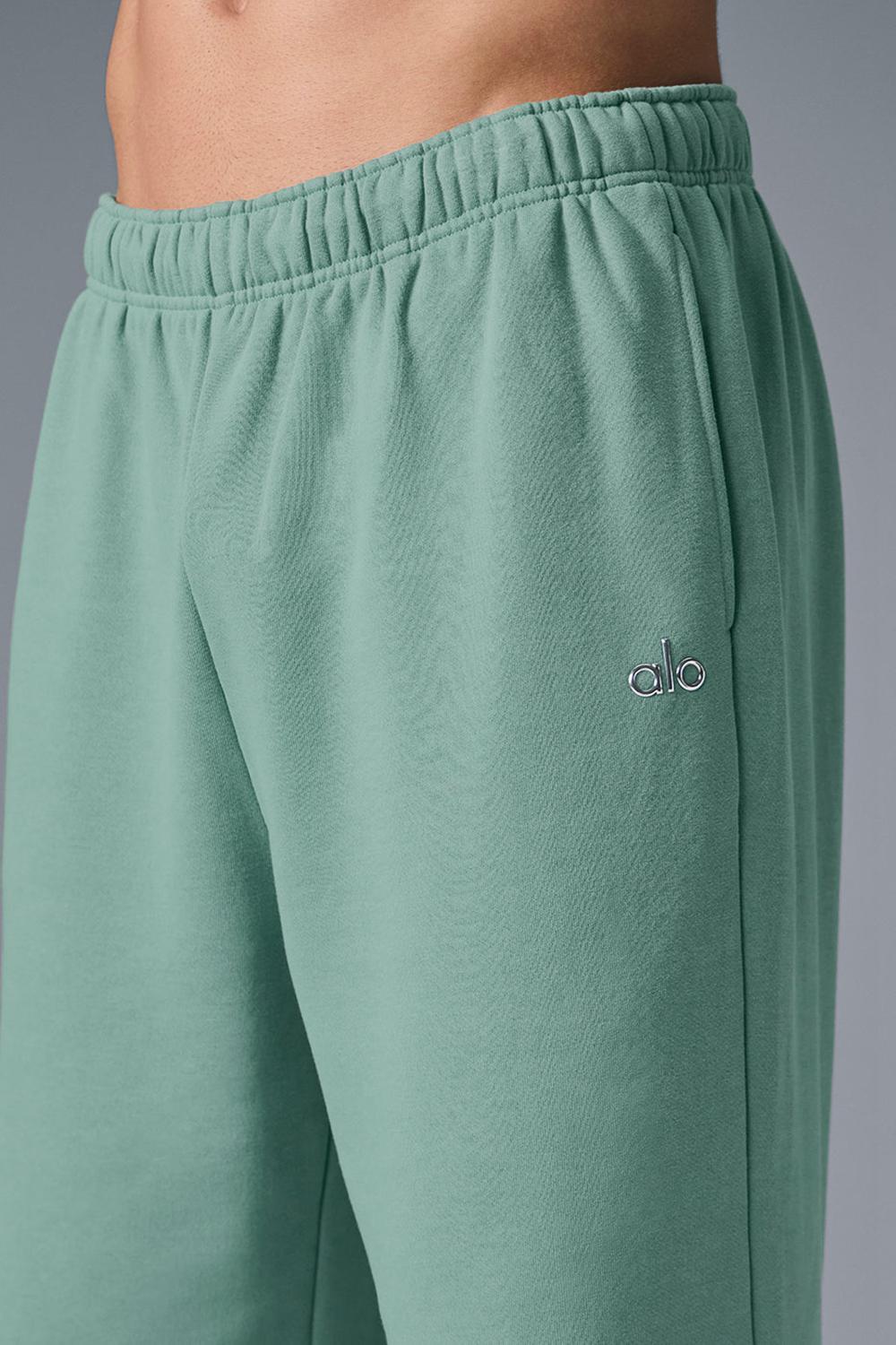 Botanical Green Men Alo Yoga Accolade Straight Leg Sweatpant | Australia  72134-NZCX