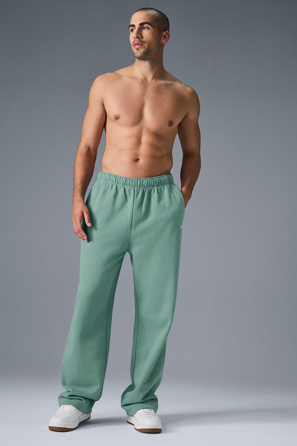 Botanical Green Men Alo Yoga Accolade Straight Leg Sweatpant | Australia  72134-NZCX