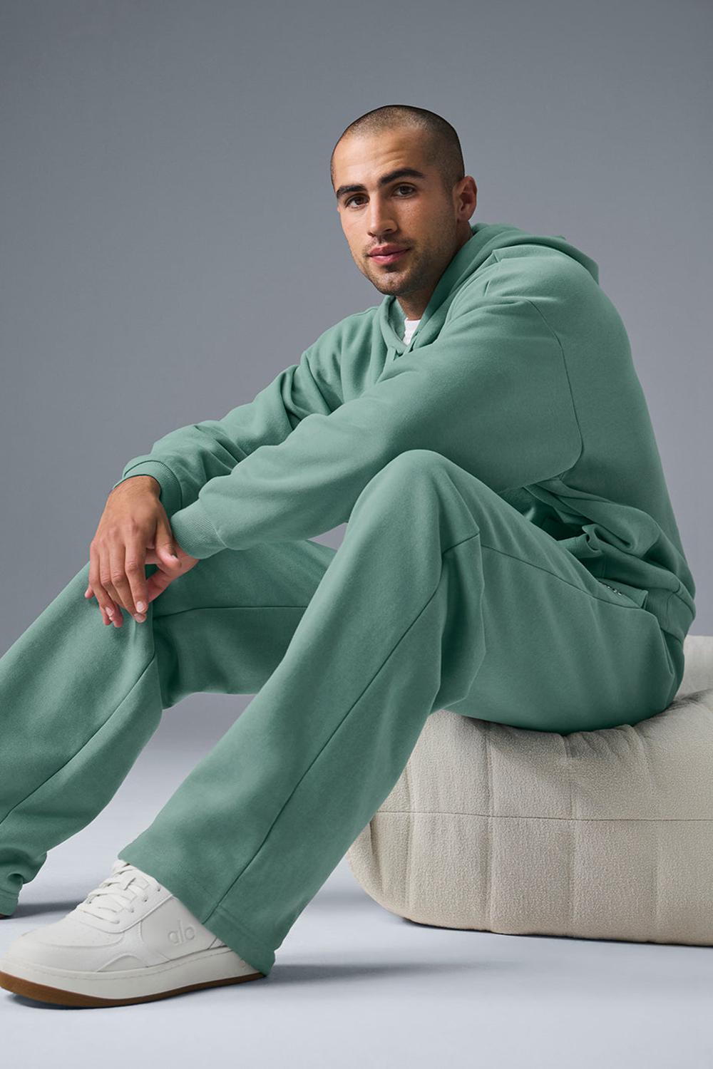 Botanical Green Men Alo Yoga Accolade Straight Leg Sweatpant | Australia  72134-NZCX