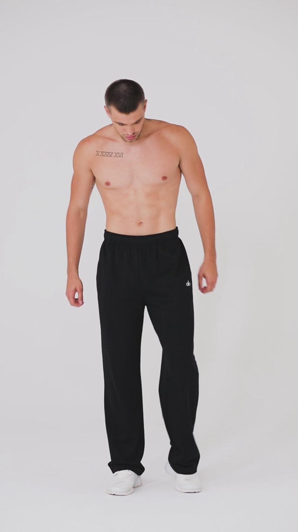 Botanical Green Men Alo Yoga Accolade Straight Leg Sweatpant | Australia  72134-NZCX